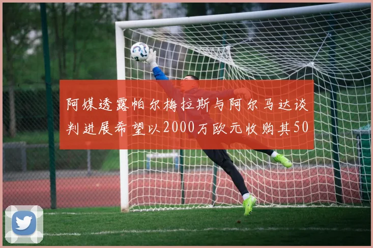 阿媒透露帕尔梅拉斯与阿尔马达谈判进展希望以2000万欧元收购其50所有权